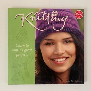 KNITTING Learn To Knit Instruction Pattern Book Six Great Projects Patterns